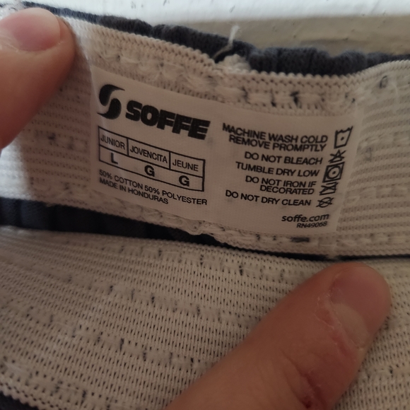 Soffe Junior's Charcoal Athletic Shorts - Picture 4 of 4